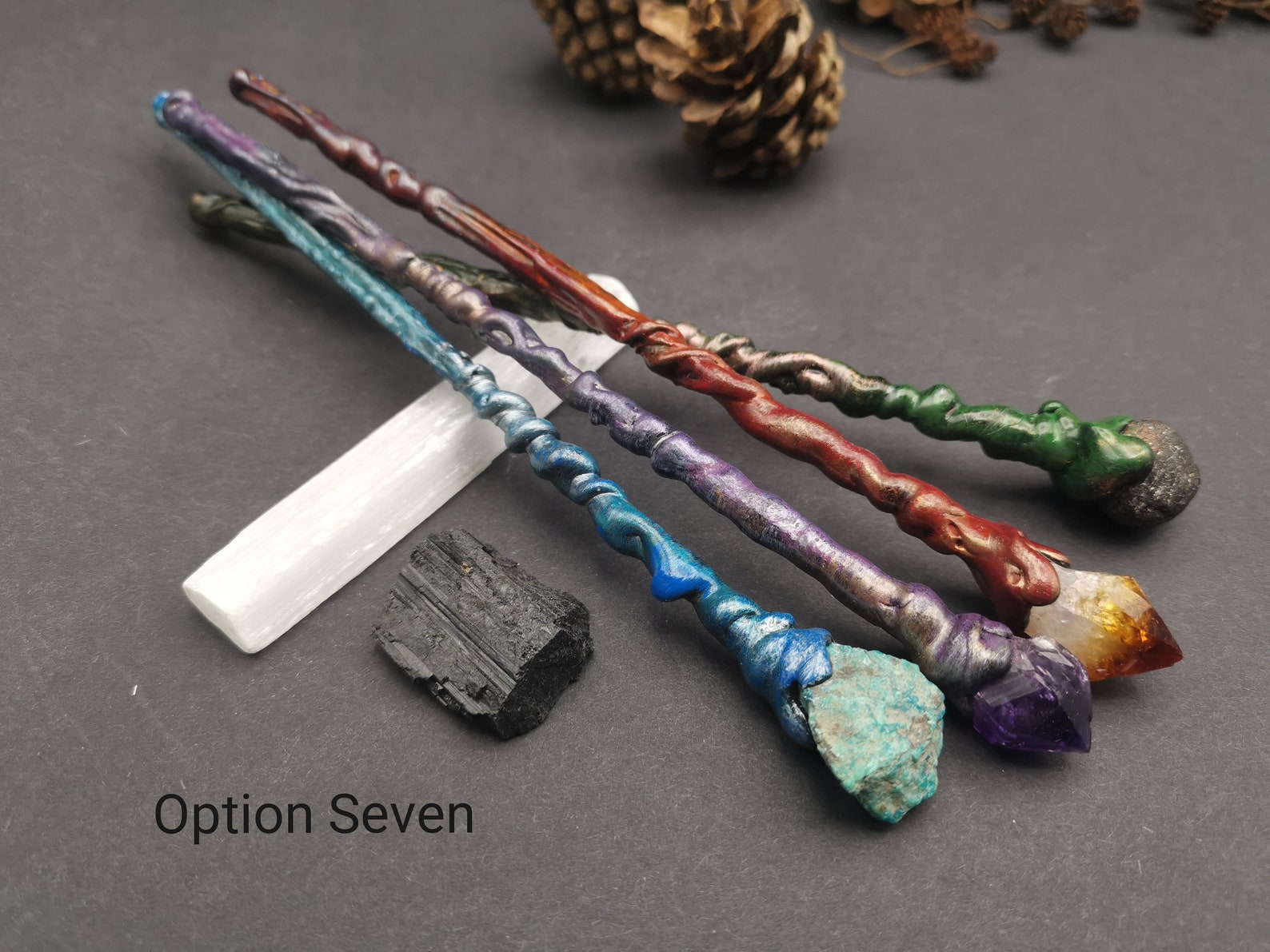 Crystal Wands. Elements Set. Four Mini Wands. Water Etsy UK