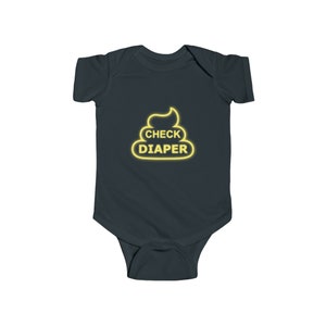 Check Diaper Light Onesie