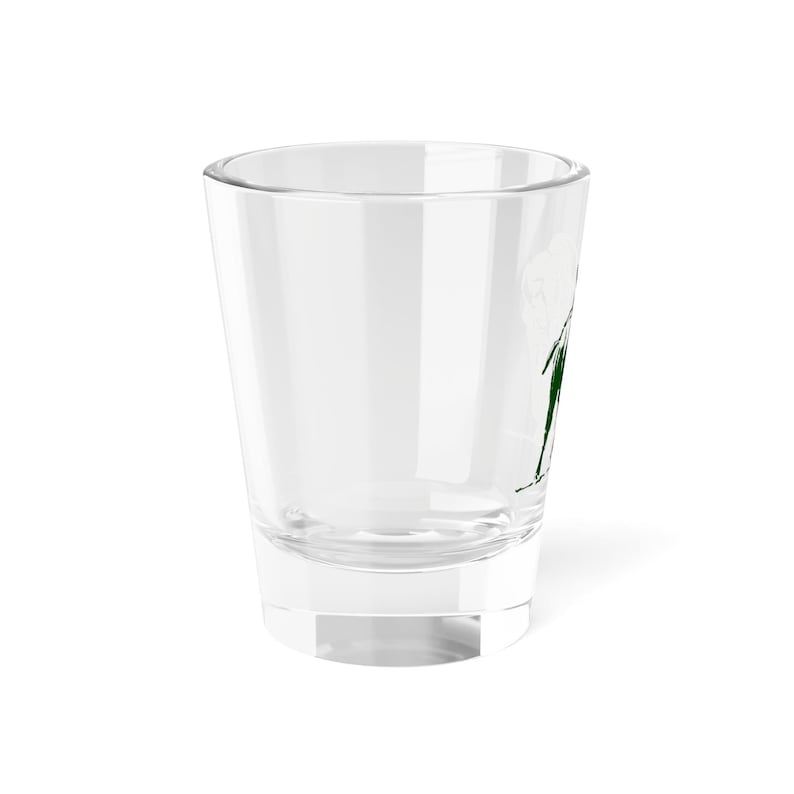 Green Buffalo Shot Glass | Buffalo Trace Inspired 1.5oz image 4