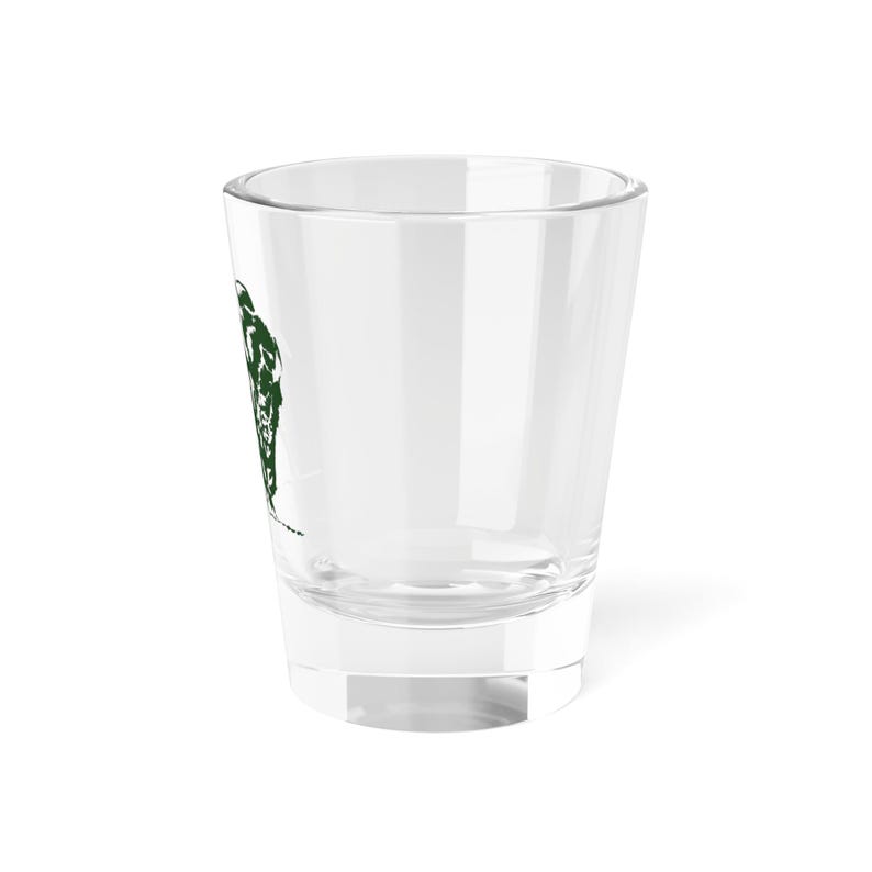 Green Buffalo Shot Glass | Buffalo Trace Inspired 1.5oz image 5