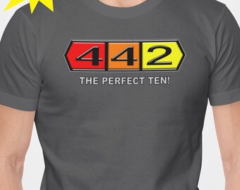 Classic Oldsmobile 442 - The Perfect Ten Logo - T-Shirt
