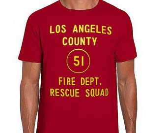 EMERGENCY - Squad 51 Door Art Logo - T-shirt