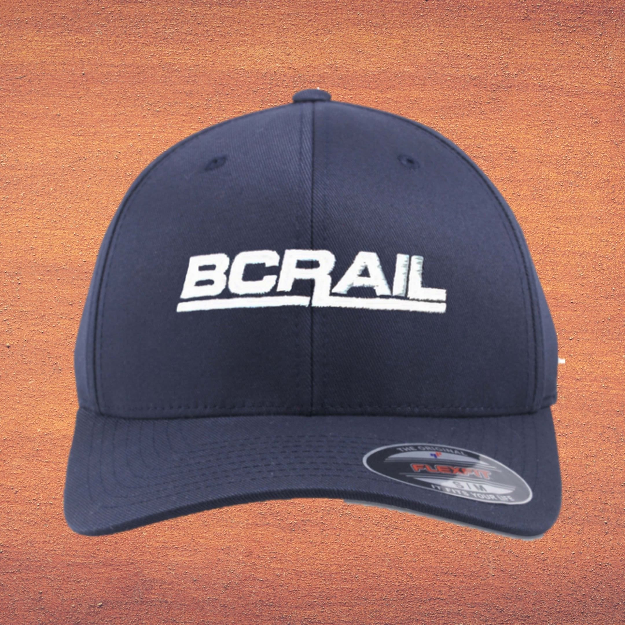 CN BC Rail New Logo Navy Flexfit Cap 