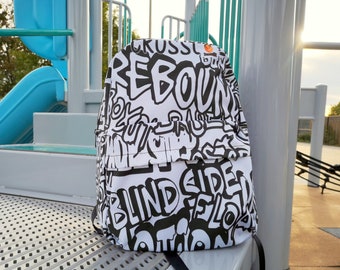 Backpack Basketball Graffiti - Basketball Gifts for Sports Lovers &  Kids -School Sports Backpack "Ball All Day" by Duntalk