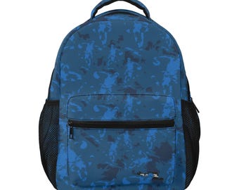 Mochila de baloncesto para la escuela y el gimnasio para niños, niñas y adolescentes atletas / Artículos esenciales para el día del partido, entrenamientos y viajes. Color azul "Shifted" de Duntalk.