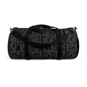 Duffle Bag - Old School Canvas Kids Duffel bag, Canvas Bag, Basketball Gifts, Gym Bag, Gift for Kids &quot;Court Vision&quot; by Duntalk