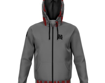 Basketbal ZipUp Hoodie Jacket - Duntalk "Play" Cadeau voor basketbalspeler, basketbalvader, basketbalcoach en basketbalfans