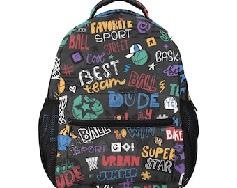 Basketball Bag - Child Basketball Gifts for Youth in Sports , Kids, School, Sports Backpack "Baseline" by Duntalk