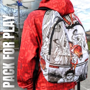 Sac à dos de basket-ball pour enfants - Cartable de sport personnalisé - Cadeau de basket-ball pour les amateurs de sport, les enfants, les garçons et les filles « Anime » par Duntalk