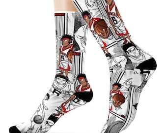 Youth Basketball Socks – Performance Athletic Crew Socks For Boys and Girls – Teen Sports Socks for Young Players &quot;D-Up&quot; By Duntalk