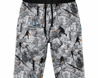 Classic Basketball Shorts Ball Player Mesh Shorts, Workout Shorts, Baller Shorts, Graphic Shorts, Basketball Gift "Grind Mode" by Duntalk