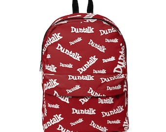 School Backpack Duntalk "Signature" Red  Basketball Gifts for Sports Lovers, Kids, School, Sports Backpack for Basketball Lover