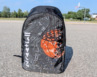 Basketball Backpack - Basketball Gifts for Sports Lovers, Kids, School, Sports Backpack for Basketball Lover &quot;Monster&quot; by Duntalk