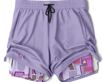 Basketball Premium Shorts - Purple Athletic Shorts Workout Shorts, Track Training Shorts, Great Basketball Gift -&quot;Zone&quot; by Duntalk
