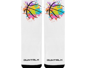 Personalized Custom Socks – Add Name, Number, or Initials | Gift for Athletes, Dancers & Kids