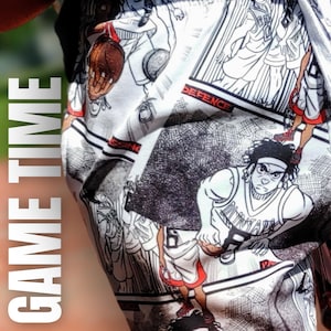Basketball Shorts - Mid Length Athletic, Running, Workout Shorts Great for Gym, Training or Casual Wear, Sportswear Gift &quot;Anime&quot; by Duntalk