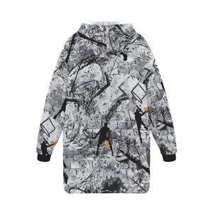 Grind Mode" Basketball Hoodie Blanket