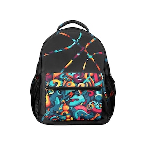 Sac à dos de basket-ball pour enfants - Cartable de sport personnalisé - Cadeau de basket-ball pour les amateurs de sport, les enfants, les garçons et les filles « Paint » par Duntalk