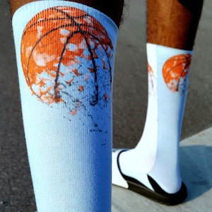 Basketball Socks - Best Fun Gift for Basketball Mom, Dad, Youth Elite Players, Coach or Team Uniform Gift &quot;Breakdown&quot; by Duntalk