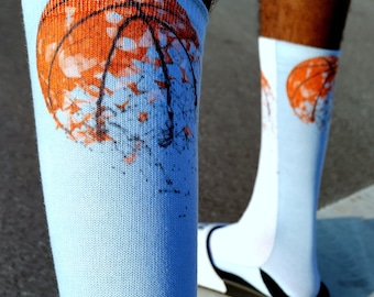 Basketball Socks - Best Fun Gift for Basketball Mom, Dad, Youth Elite Players, Coach or Team Uniform Gift &quot;Breakdown&quot; by Duntalk