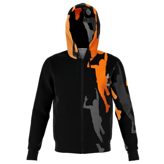Basketball Athletic Hoodie - Sports Inspired Gym Workout Jacket - Comfortable Casual Athleisure for Hoopers & Fans "Body-A-Man" by Duntalk