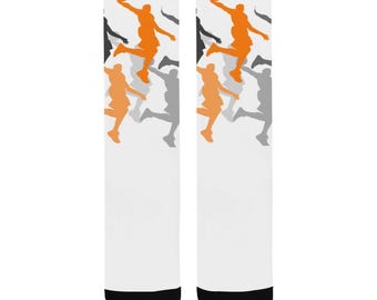 Basketball Teen Socks - Child Basketball Workout Practice & Casual Socks - Unique Fun Sports Socks "Body a Man" by Duntalk