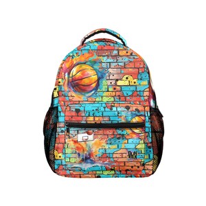 Sac à dos de basket-ball pour enfants - Cartable de sport personnalisé - Cadeau de basket-ball pour les amateurs de sport, les enfants, les garçons et les filles « Grind Mode » par Duntalk