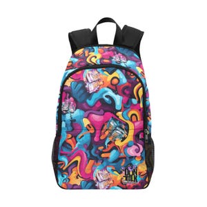 Sac à dos de basket-ball pour enfants pour garçons et filles | Game Day Essentials Pratique du sport Durable Travel « Paint » 3 par Duntalk