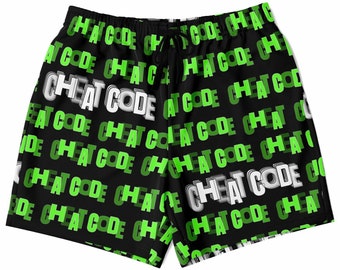 Shorts personalizados de media pierna: un regalo ideal para niños, deportistas, jóvenes y jugadores de baloncesto. Shorts de entrenamiento para gimnasio "Cheat Code" de Duntalk.