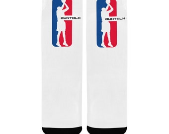 Basketball Kids Socks - Duntalk "Draft" Child Basketball Workout Practice & Casual Team Socks, Unique Fun Sports for Basketball Lover