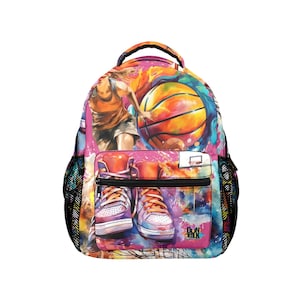 Mochila de baloncesto para niños, bolsa de gimnasio escolar para niños, niñas y adolescentes. Imprescindible para el día del partido. Práctica deportiva. Resistente, de viaje, de caña alta, de Duntalk.