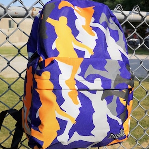 Sac à dos de basket-ball - Cadeaux de basket-ball pour amateurs de sport, enfants, école, sac à dos de sport pour amateur de basket-ball « Head Top » par Duntalk