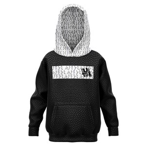 Youth Basketball Hoodie - Kids Pullover Hooded Sweatshirt for Young Athletes - Stylish Sportswear Gift for Active Kids &quot;Leather&quot; by Duntalk