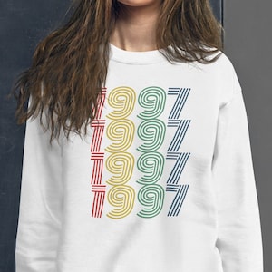 1997 Birthday Sweatshirt 1997 Sweatshirt Retro Sweatshirt 27 Birthday Gift 1997 Birthday Gift For Him Gift For Her Vintage 1997 Shirt
