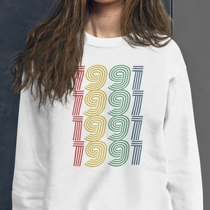 1991 Birthday Sweatshirt 1991 Sweatshirt Retro Sweatshirt 33 Birthday Gift 1991 Birthday Gift For Him Gift For Her Vintage 1991 Shirt