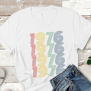 1976 Birthday T-Shirt 1976 TShirt Retro Shirt 47 Birthday Gift 1976 Birthday Gift For Him Gift For Her Vintage 1976 Shirt