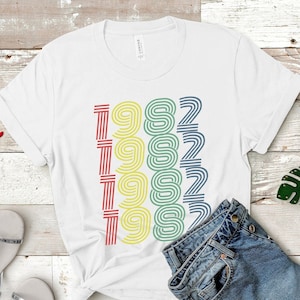 1982 Birthday T-Shirt 1982 TShirt Retro Shirt 42nd  Birthday Gift 1982 Birthday Gift For Him Gift For Her Vintage 1982 Shirt 42 Birthday Tee