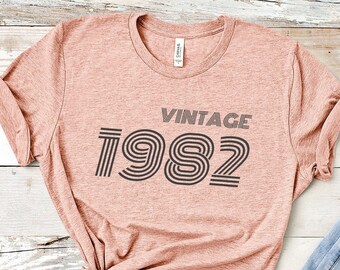 Vintage 1982 Geburtstag T-Shirt 1982 TShirt Retro Shirt 41 Geburtstag Geschenk 1982 Geburtstagsgeschenk für ihn Geschenk für sie Vintage 1982 Shirt 1982 Tee