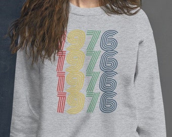 1976 Birthday Sweatshirt 1976 Sweatshirt Retro Sweatshirt 48 Birthday Gift 1976 Birthday Gift For Him Gift For Her Vintage 1976 Shirt