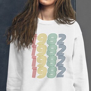 Sudadera de cumpleaños de 1982 Sudadera de 1982 Sudadera retro Regalo de cumpleaños número 41 Regalo de cumpleaños de 1982 para él Regalo para ella Camiseta vintage de 1982