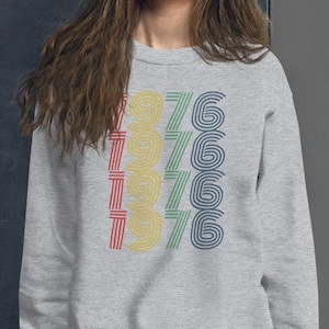1976 Birthday Sweatshirt 1976 Sweatshirt Retro Sweatshirt 48 Birthday Gift 1976 Birthday Gift For Him Gift For Her Vintage 1976 Shirt