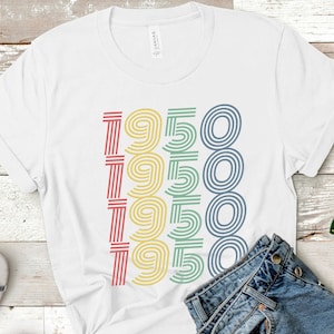 Custom Year 1950 Birthday T-Shirt 1950 T-Shirt 75th Birthday Gift 1950 Birthday Custom Gift For Him Gift For Her Vintage 1950 Shirt 1950 Tee