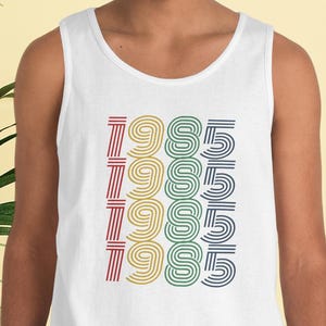 Custom 1985 Birthday Tank Top 1985 Tank Top Retro Tank Top 39th Birthday Gift 1985 Birthday Gift For Him Gift For Her Vintage 1985 Shirt