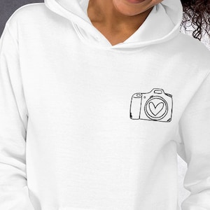 Custom Name Love Photography Hoodie Personalized Photographer Hoodie Camera Sweatshirt Photographer Gift Photography Hoodie Camera Shirt