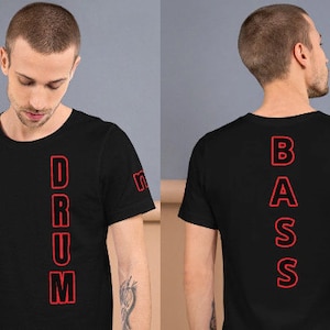 Drum'n'Bass T-shirt DnB T-shirt Drum and Bass T-shirt DnB-shirt Drum n Bass Tee Neurofunk T-shirt