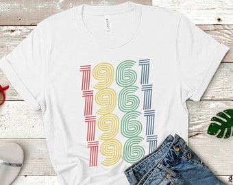 Aangepast jaar 1961 verjaardag T-shirt 1961 T-shirt 64e verjaardagscadeau 1961 aangepaste verjaardagscadeau voor hem cadeau voor haar Vintage 1961 shirt 1961 T-shirt