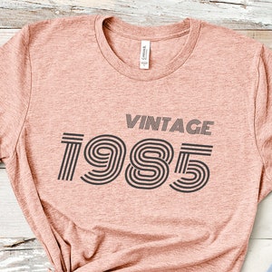 Vintage 1985 Birthday T-Shirt 1985 TShirt Retro Shirt 39th Birthday Gift 1985 Birthday Gift For Him Gift For Her Vintage 1985 Shirt 1985 Tee