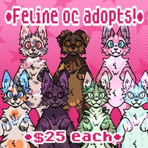 Feline adopts!- furry cat fursona adopt