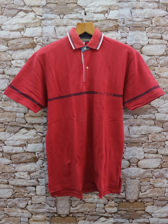 Vintage Tommy Hilfiger Collared T-Shirt Minimalist