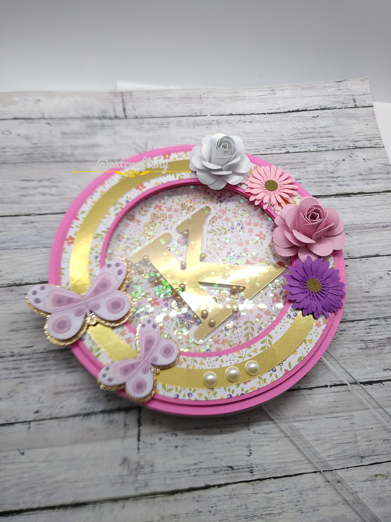 Shaker Cake Topper Personalized Cake Toppe Birthday Party Etsy UK